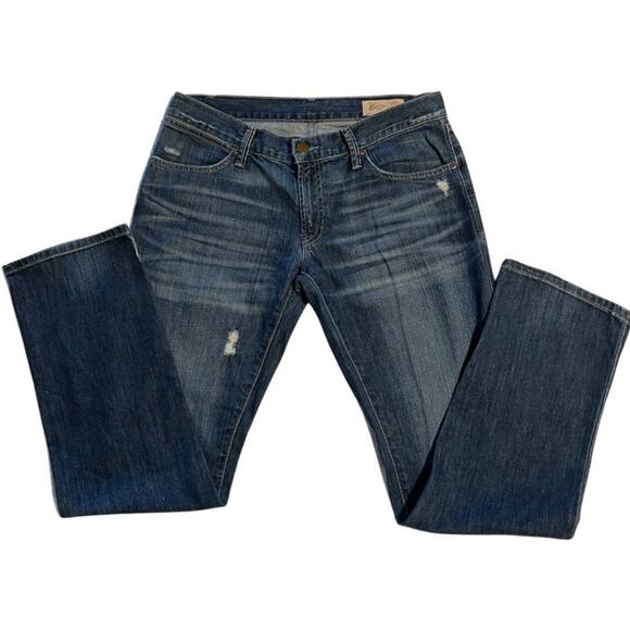 Gap, Limited Edition Distressed Straight Leg Jeans 4, 27/32 - Picture 1 of 14